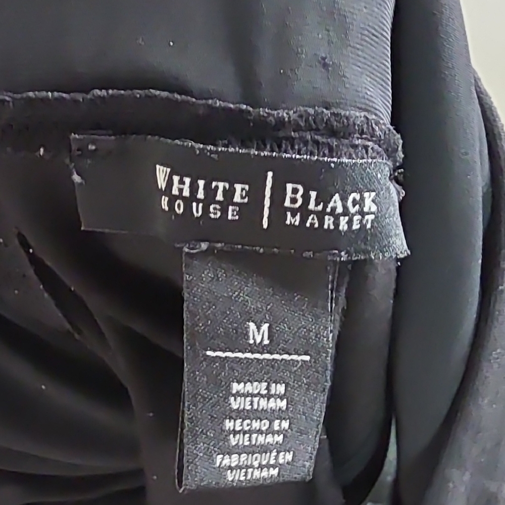 White House Black Market Classic Black Leggings - Picture 3 of 3